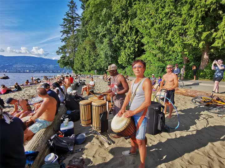 Drum Circle at Third Beach on Sunny Tuesdays (Mar to Sep)
