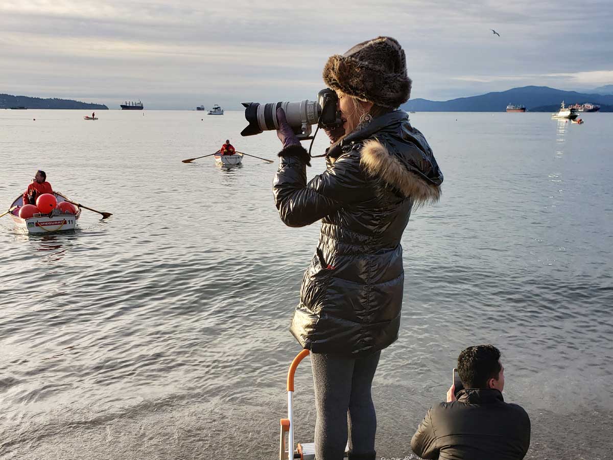 Capturing Moments at Polar Bear Swim Vancouver.