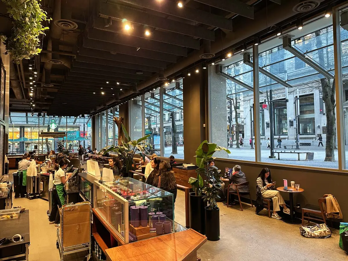 Pender Starbucks Reserve Bar Downtown Vancouver