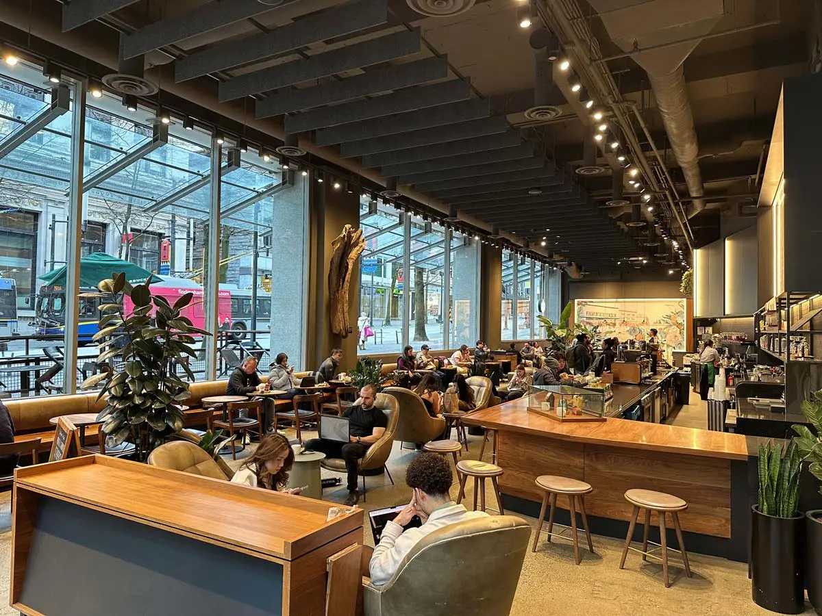 Pender Starbucks Reserve Bar Downtown Vancouver