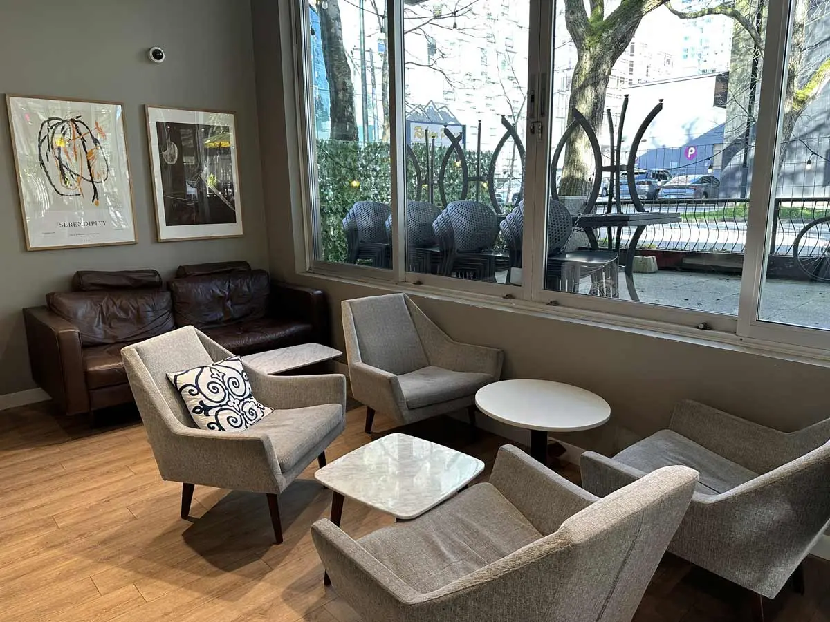 Blenz Coffee on Robson & Cardero St Vancouver