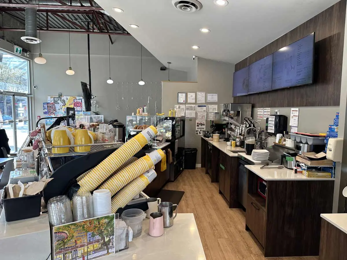 Blenz Coffee on Robson & Cardero St Vancouver