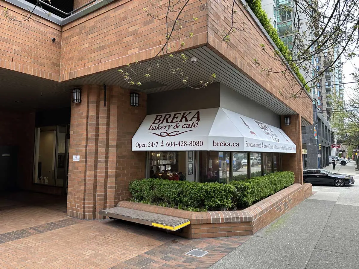 Breka Bakery & Cafe - Davie & Hornby St, Vancouver