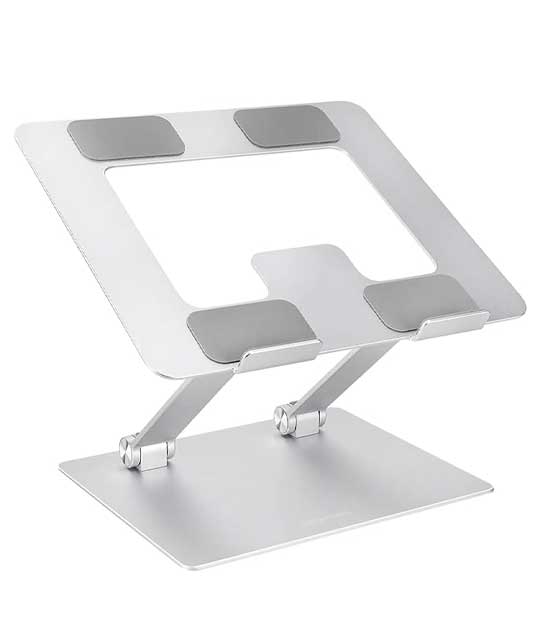 Amazon Basics Ergonomic and Foldable Laptop Stand for Desk