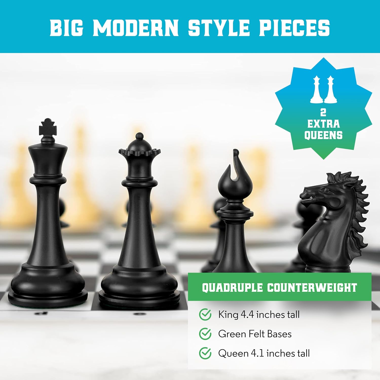 Big Modern Style Pieces with Quadruple Weight.