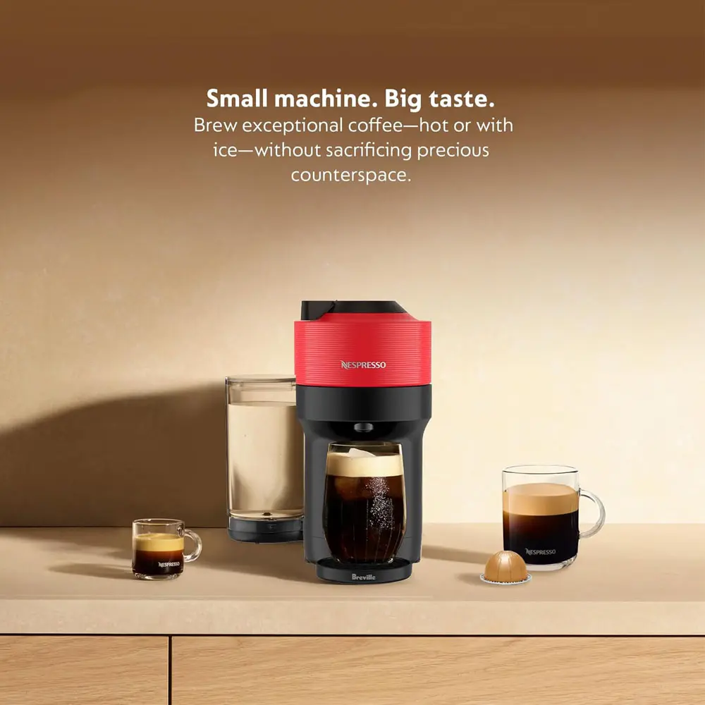Nespresso Vertuo Pop+ Coffee Maker Review: Spicy Red