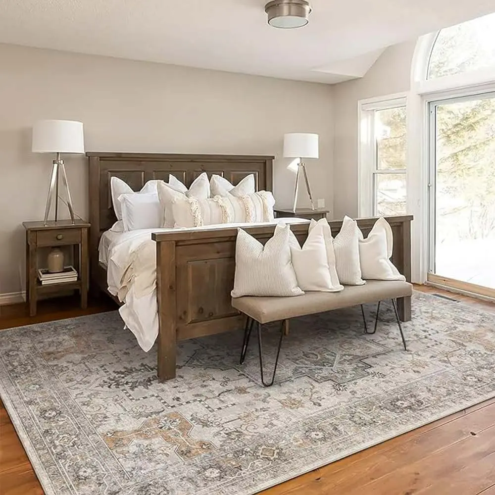 Soft and Stylish: GENIMO 8'x10' Washable Area Rug
