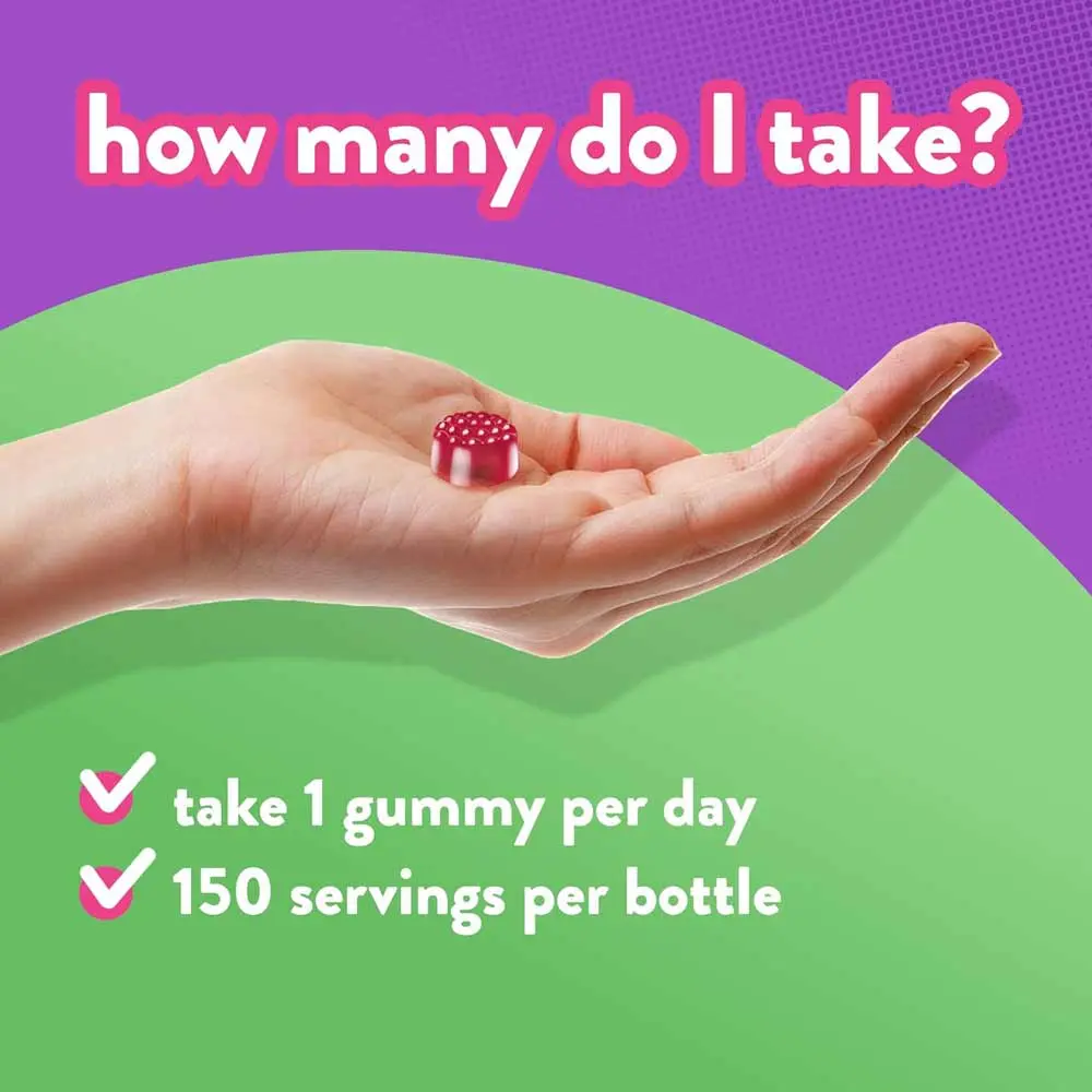 Vitafusion D3 Gummies 1000 IU, 150 Ct, 5 Mo Supply